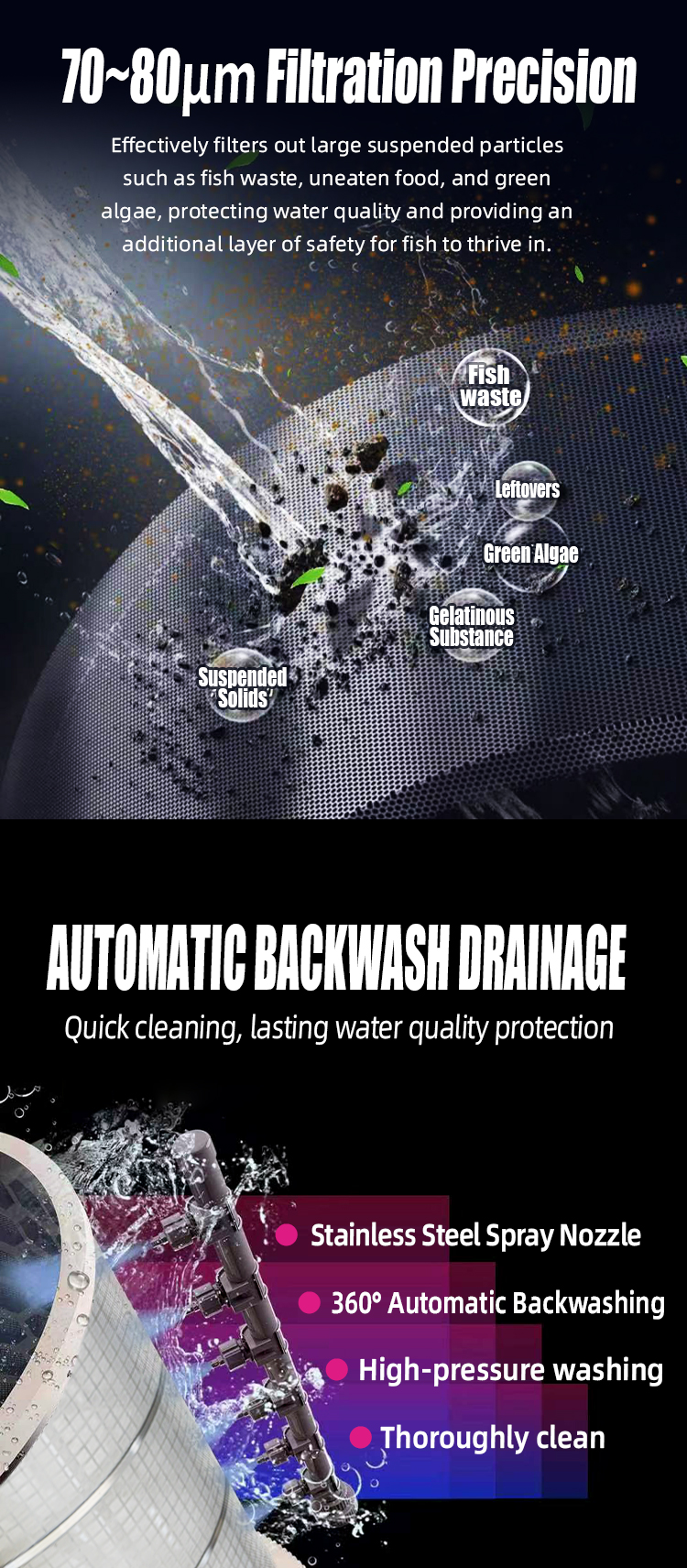 適用於高TSS應用的客製化浸沒式轉鼓過濾器