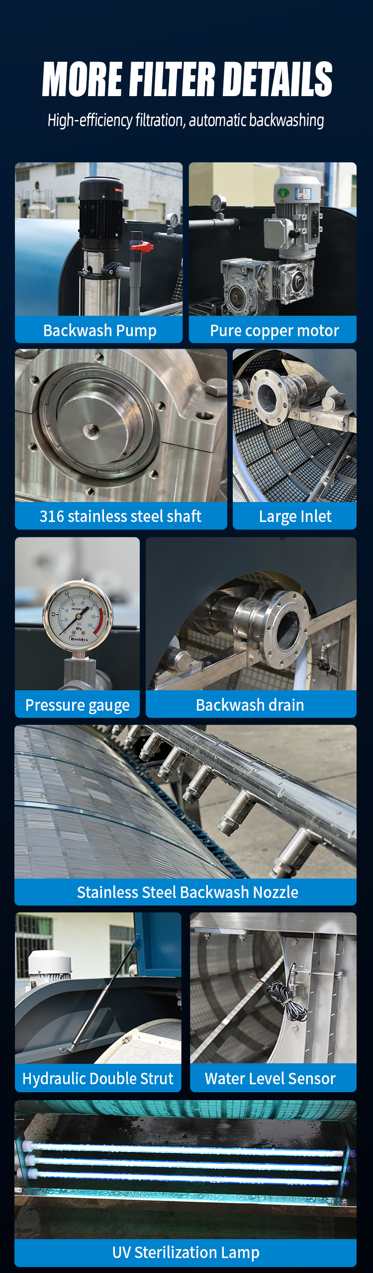 適用於高TSS應用的客製化浸沒式轉鼓過濾器
